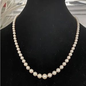 Akoya Saltwater Pearl & Diamond Necklace